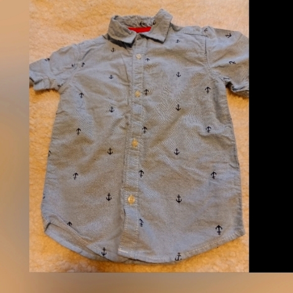 Carter's Anchors Away Short Sleeve Button Up - Picture 1 of 3